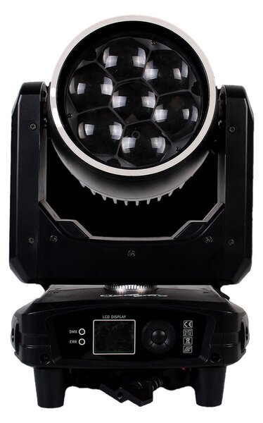 Testa mobile motorizzata Led Bee Eye Sophie 280W (7x40W) RGBW DMX in Flight case baule da 4 pezzi Wisdom