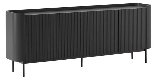 Cassettiera nera 200x80x40 cm Willa – MOME