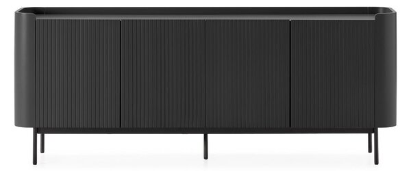 Cassettiera nera 200x80x40 cm Willa – MOME