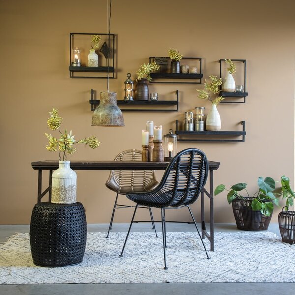 Scaffale in legno di abete nero opaco Maddison - Light & Living