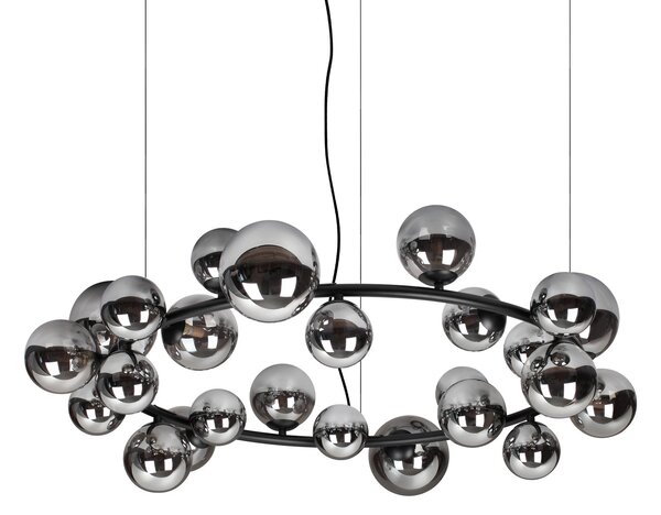 Lampadario Collezione PERLAGE 15W Fumè Altezza Regolabile Ideal Lux