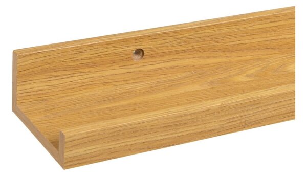 Mensola per quadri in rovere decorato in colore naturale 100 cm - Casa Selección