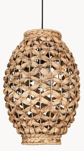 Lampada a sospensione a LED con luce regolabile in fibra naturale Griffin