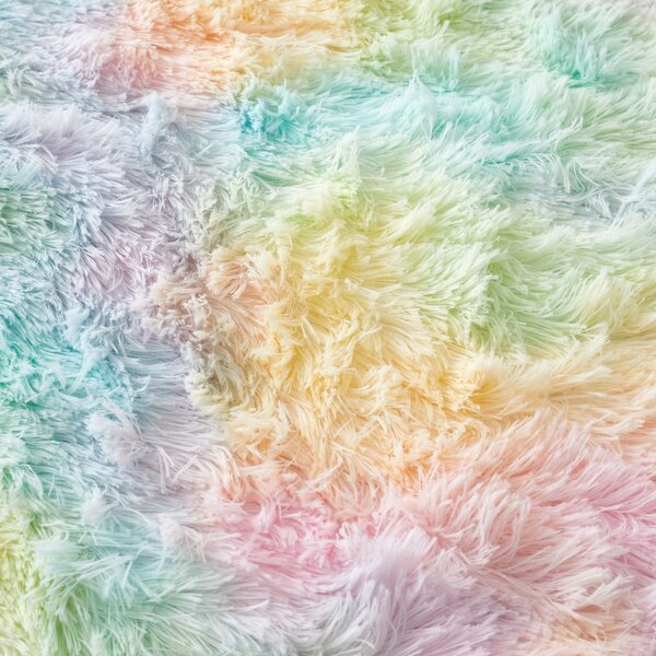 Biancheria da letto singola per bambini in microplush 135x200 cm Rainbow Cuddly - Catherine Lansfield
