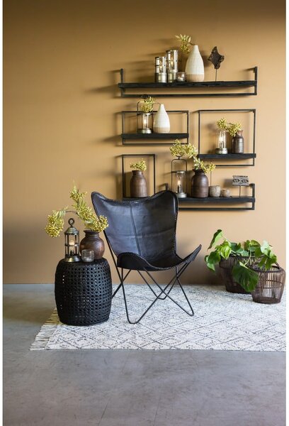 Scaffale in legno di abete nero opaco Maddison - Light & Living