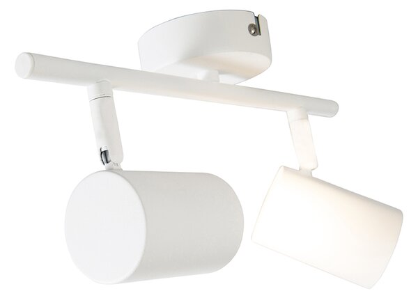 Faretto moderno bianco 2 luci orientabile - Jeana 2