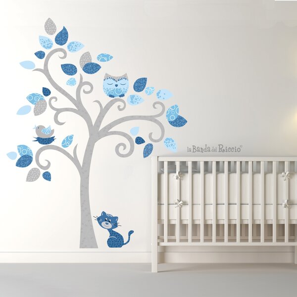 Alberi Albero Gattino - Adesivi Murali per Bambini