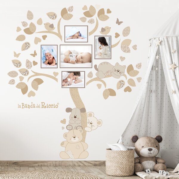 Alberi Albero Photo Art Azzurro - Adesivi Murali per Bambini
