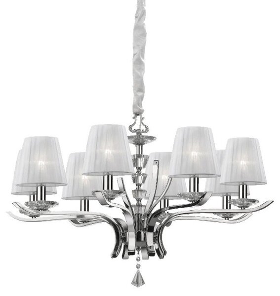 Ideal Lux Pegaso SP8 lampadario a sospensione classico per salotto E14 40W