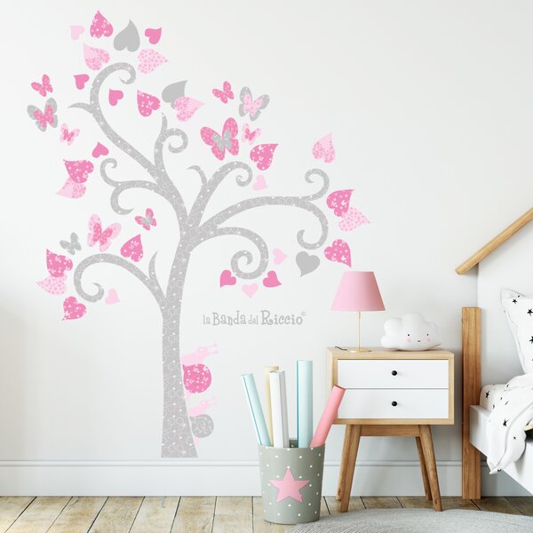 Alberi Albero Farfalle - Adesivi Murali per Bambini