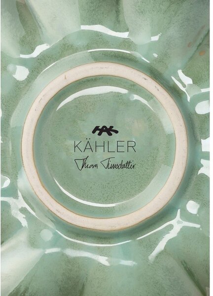 Vaso verde chiaro in ceramica (altezza totale 20,5 cm) Kantarel – Kähler Design