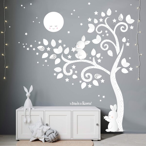Alberi Albero Moonlight - Adesivi Murali per Bambini
