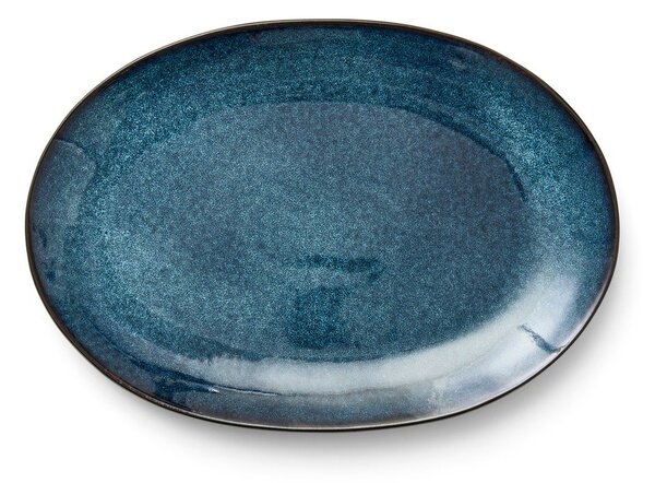 Vassoio vassoio di servizio in ceramica 25x36 cm Gastro Dark Blue/Black – Bitz