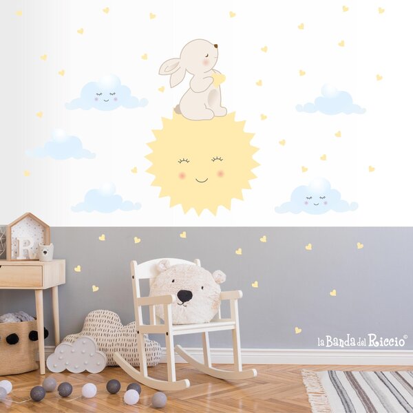 Adesivi murali Il Sole Ridente - Adesivi Murali per Bambini