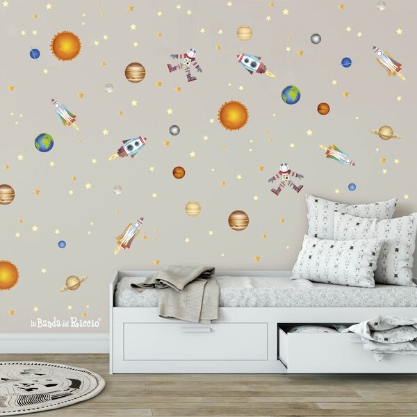 Pattern Missione Spaziale Patterns - Adesivi Murali per Bambini