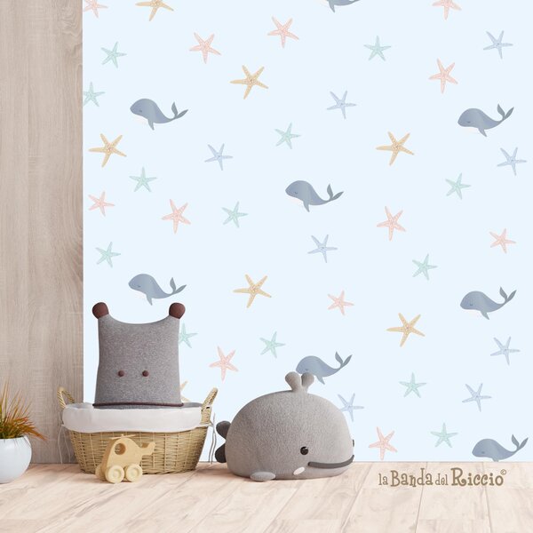 Pattern Fondo marino Patterns - Adesivi Murali per Bambini