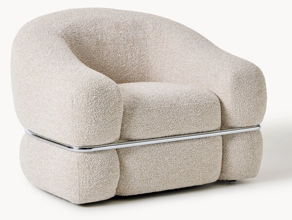 Poltrona in bouclé Wilma