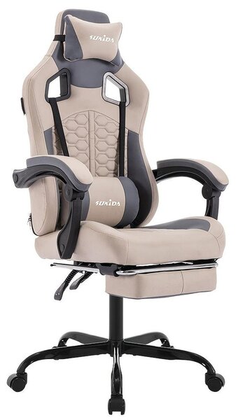 Sedia da gaming - Sedia da ufficio - Sedia per videogiochi - Sedia da lavoro - Sedia - Design ergonomico