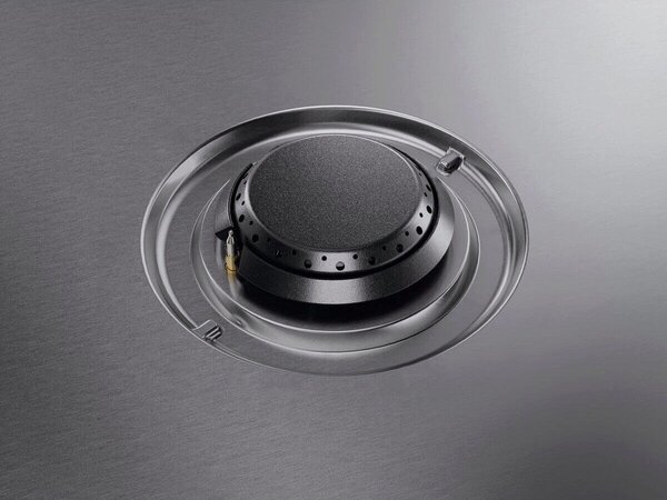 Aeg Piano Cottura 4 Fuochi a Gas Larghezza 60 cm in Acciaio Inox colore Inox - HGB64423UZ Serie 7000 Ultraflat Line
