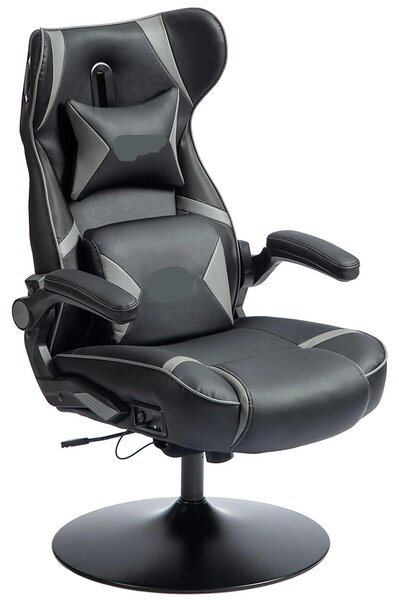Sedia da gaming - Sedia ergonomica - Sedia da ufficio - Sedia girevole - Altezza seduta regolabile - Altoparlanti Bluetooth