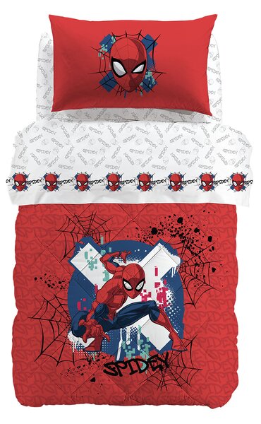 Trapunta In Cotone Spider-man Red Singolo Marvel Ragazzo Caleffi