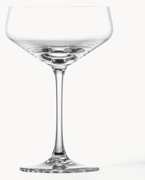 Set di 4 coppe da champagne in cristallo Echo