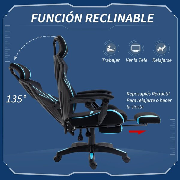 Sedia ergonomica da ufficio - Sedia da ufficio - Sedia per ufficio - Sedia da lavoro - Sedia da gaming - Schienale regolabile