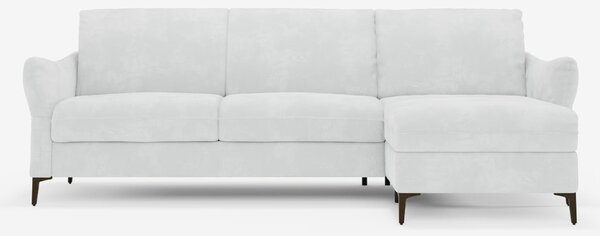 Dalia divano letto con penisola contenitore e materasso alto 18 cm - p