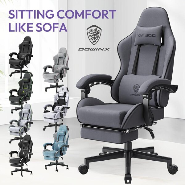 Sedia ergonomica da gaming - Sedia da ufficio - Sedia per computer - Sedia per videogiochi - Sedia per area relax - Con molle insacchettate