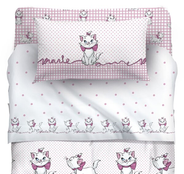 Completo Lenzuola In Cotone Baby Aristogatti Baby Disney Ragazzo Caleffi