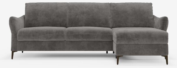 Dalia divano letto con penisola contenitore e materasso alto 18 cm - p