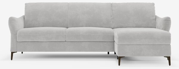 Dalia divano letto con penisola contenitore e materasso alto 18 cm - p