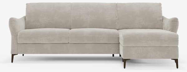 Dalia divano letto con penisola contenitore e materasso alto 18 cm - p