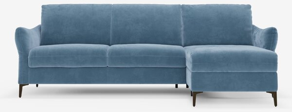 Dalia divano letto con penisola contenitore e materasso alto 18 cm - p