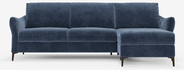 Dalia divano letto con penisola contenitore e materasso alto 18 cm - p
