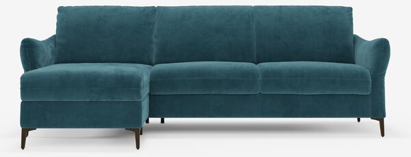 Dalia divano letto con penisola contenitore e materasso alto 18 cm - p