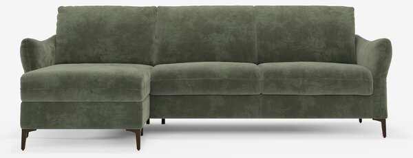 Dalia divano letto con penisola contenitore e materasso alto 18 cm - p