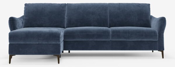 Dalia divano letto con penisola contenitore e materasso alto 18 cm - p