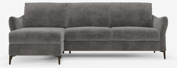 Dalia divano letto con penisola contenitore e materasso alto 18 cm - p