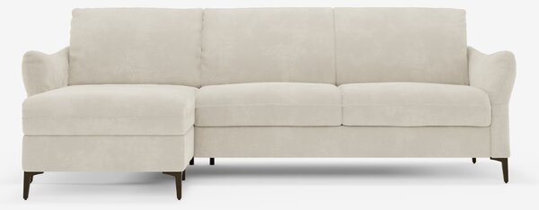 Dalia divano letto con penisola contenitore e materasso alto 18 cm - p