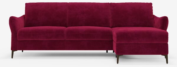 Dalia divano letto con penisola contenitore e materasso alto 18 cm - p