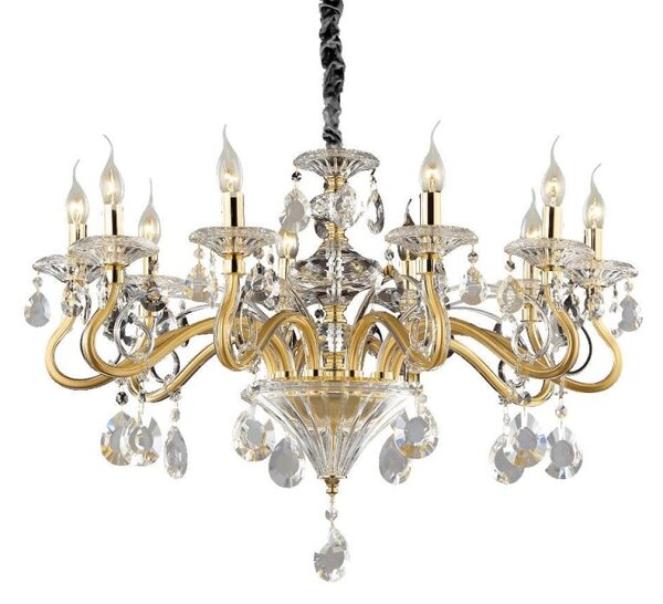 Ideal Lux Negresco SP10 lampadario classico soggiorno E14 40w