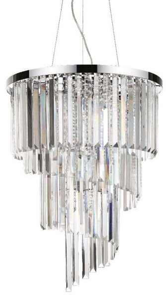 Ideal Lux Carlton SP12 lampadario classico cristallo E14 40W