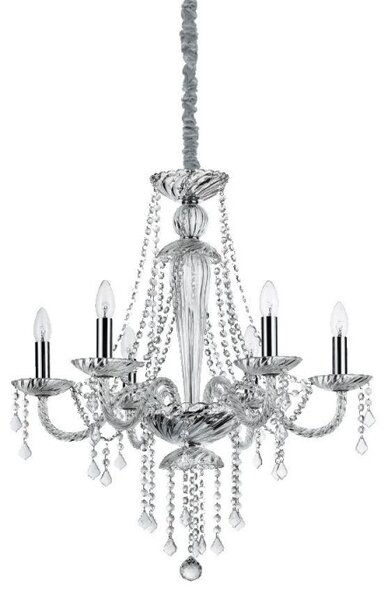 Ideal Lux Amadeus SP6 lampadario classico soggiorno a 6 luci E14 40W