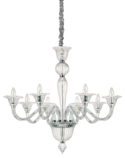 Ideal Lux Brigitta SP8 lampadario classico contemporaneo 8 luci E14 40W