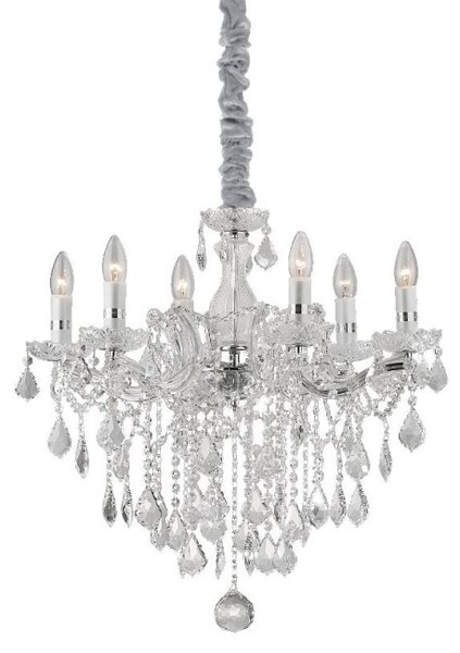 Ideal Lux Florian SP6 lampadario da soffitto classico a 6 luci E14 40W