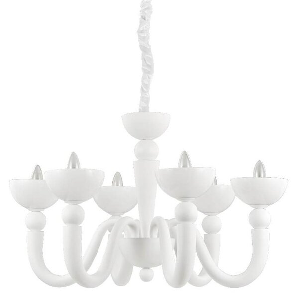 Ideal Lux Bon Bon SP6 lampadario classico per salone E14 40W