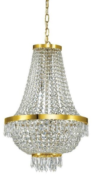 Ideal Lux Caesar SP9 lampadario classico con elementi decorativi in cristallo molato G9