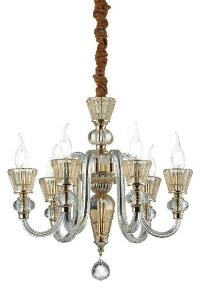 Ideal Lux Strauss SP6 lampadario classico di lusso E14 40W