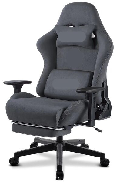 Gamestoel - Sedia da ufficio ergonomica - Sedia confortevole - Sedia da ufficio con poggiapiedi